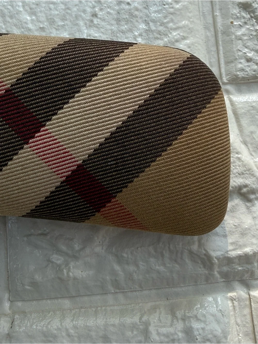 Vintage Burberry clamshell hard sunglasses case